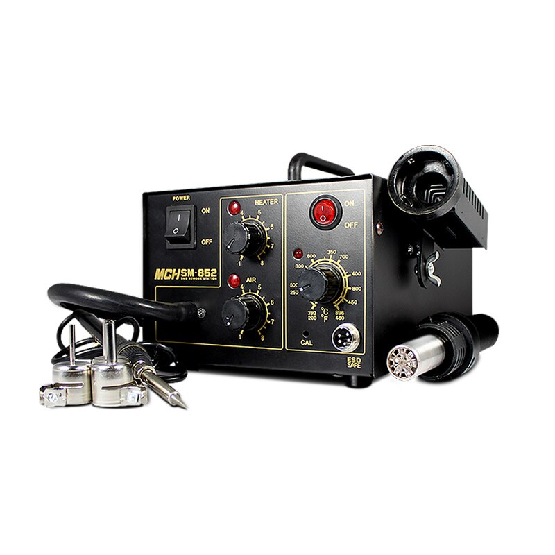 2 In 1 Soldering Station Rework Station Repair Welding Machine Soldering Iron Set PCB Desoldering Tool SM-852 SM-852D SM-702