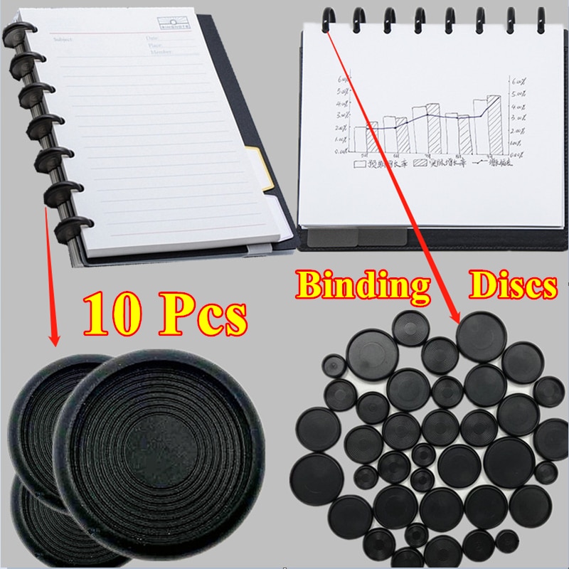 10pcs/bag 18/24/28/32/38mm Classic Disc Ring Binder for Diy Notebooks/Planner Dicsbound Notebook Ring Binders