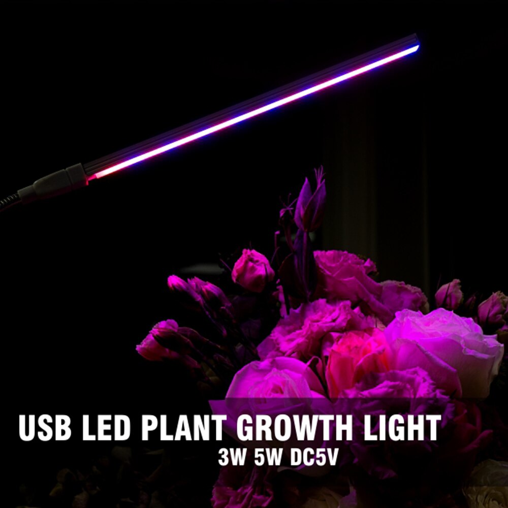 Usb led vokse lys fuldt spektrum 3w 5w dc 5v fitolampy til drivhus vegetabilsk kimplantebelysning ir uv voksende phyto lampe