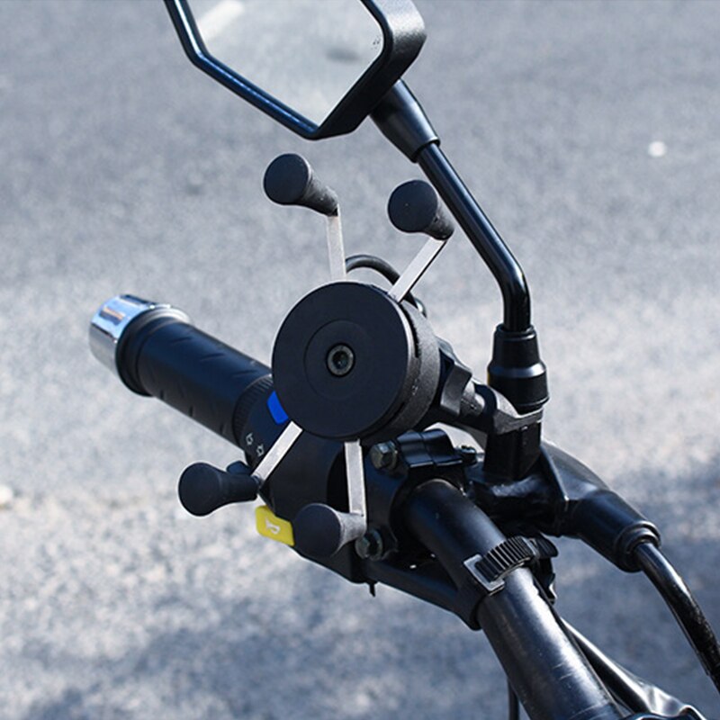 Waterproof Mount Bracket Motorcycle Phone Holder USB Charger Bike Mobile Motocross USB Charger Mobile Moto Phone Holder Stand