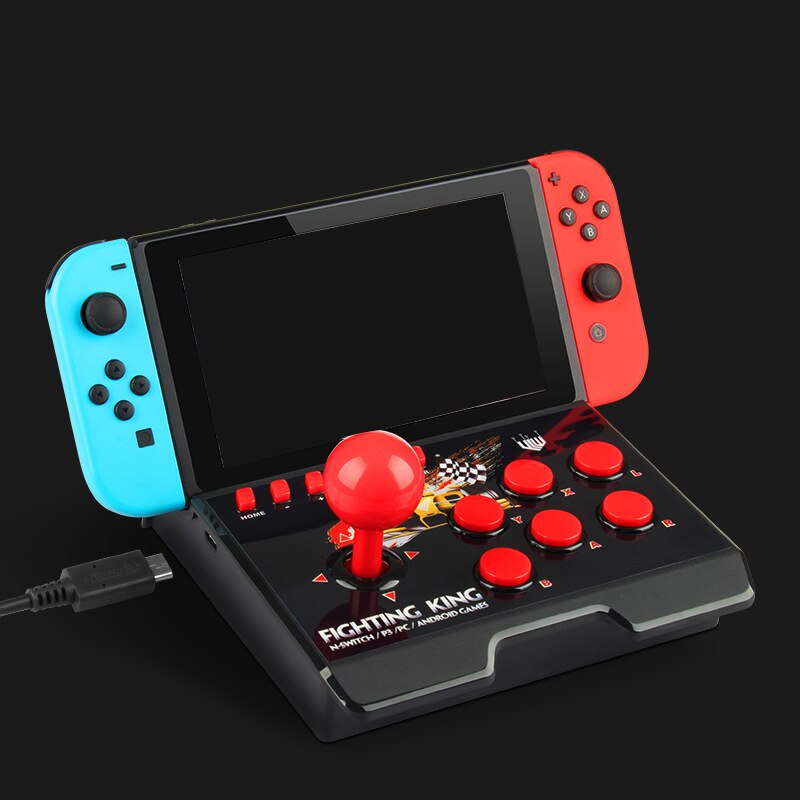 Mini Arcade Stick Voor Nintendo Switch/Schakelaar Lite, Mini Fighting Stick Voor Nintendo Switch Vechten Games