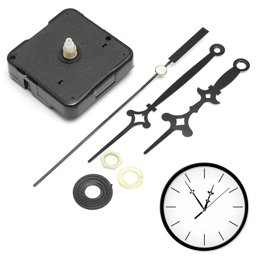 Replacement Quartz Wall Clock Movement Mechanism Motor With Hands & Fittings Kit Clock Movement Replacement Clockwork