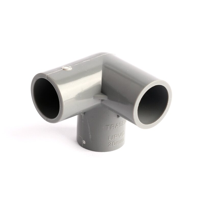 15pcs 3-Way PVC Fitting Inner Diameter 20mm Elbow Tee PVC Connector Grey Plastic PVC Joints