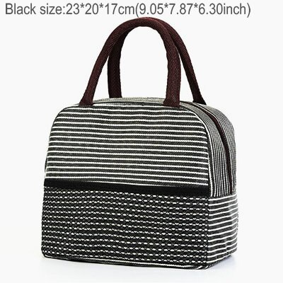 Przenośny piknik lodówka żywności torby termiczne folia aluminiowa chłodnica torebka na obiad duża pojemność torby podróżne Bolsa De na napój owocowy: czarny