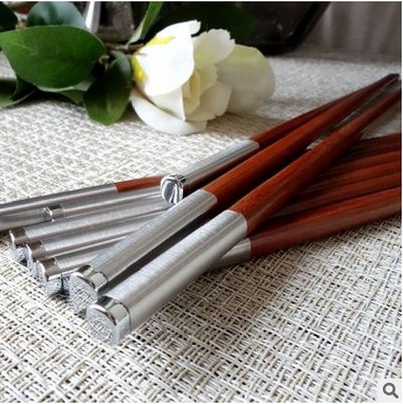 Custom chopsticks natural unpainted and wax-free solid wood chopsticks