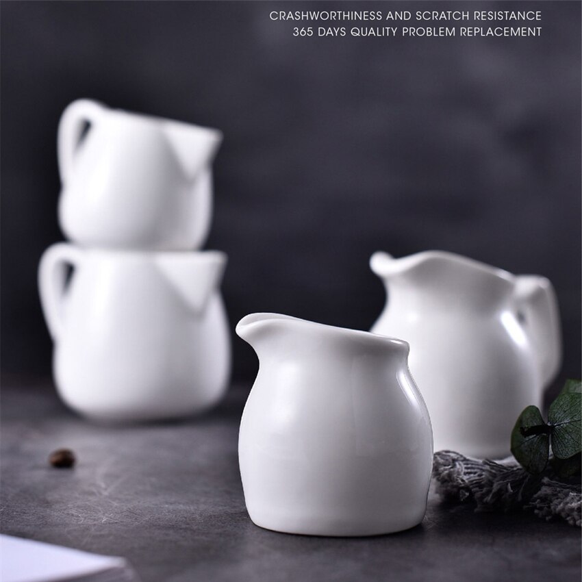 Japanischen Milch Krüge mit Griff Scharf Adler Mund Aufschäumen Topf Kaffee Behälter Porzellan matt Glasierte Oberfläche Soße Tasse