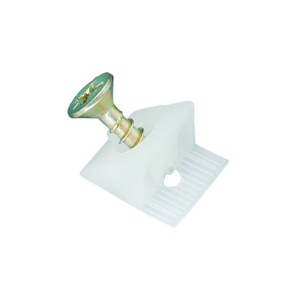 Kit de vis pour réparation de meuble, tiroir de poitrine, affaissement du fond, cales, supports d&#39;angle, 50 pièces: white-Colored screws