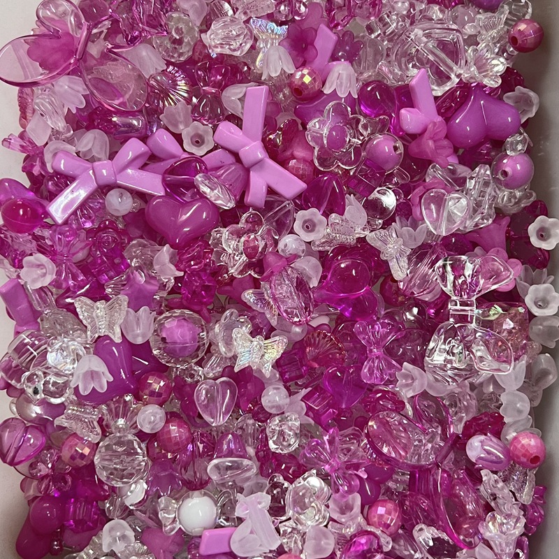 Sac en matériel UV fait à la main, 50/100g, chaîne de téléphone portable, matériel de perles, produits haut de gamme, accessoires de bijoux mixtes