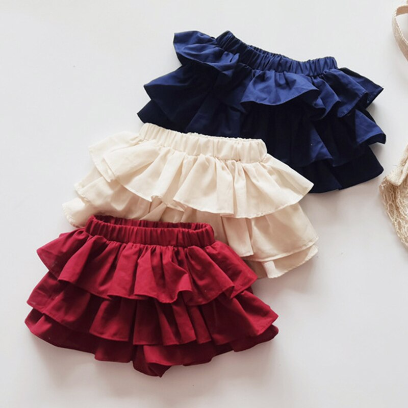 Jolie jupe en coton pour filles de 2 à 5 ans, short de princesse en Triangle, couleur unie, Style coréen, PP