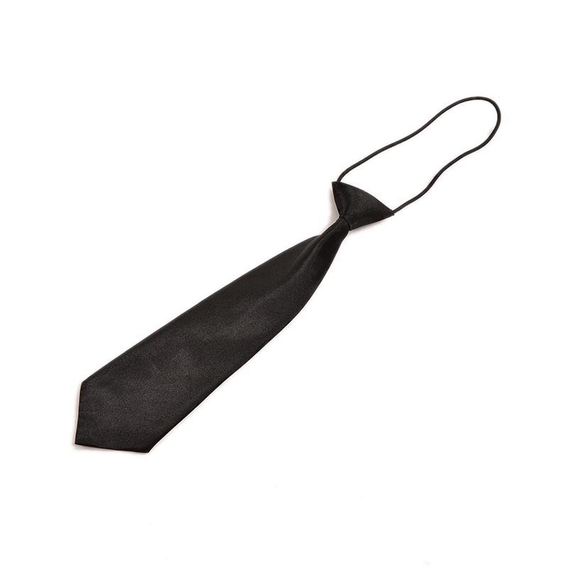 Klassisk barnedress gutt baby klassisk 11 ensfarget justerbar sløyfe rød svart hvit chlidren sløyfe slips: Svart