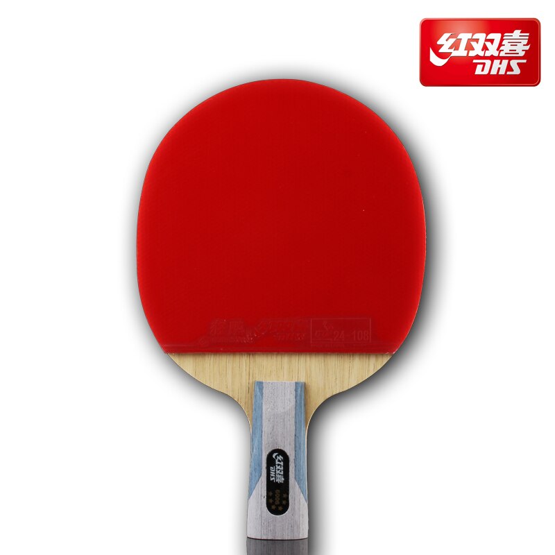 DHS 6002 6006 FL/CS Table Tennis Ping Pong Racket + a Paddle Bag shakehand Long Handle FL/CS Table Tennis racket: short cs Without box