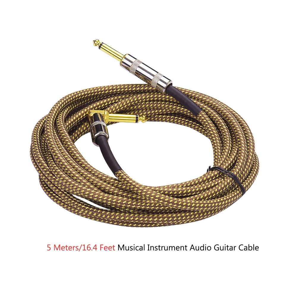 6 Meters/ 20 Feet Musical Instrument Guitar Cable guitar accessories for Electric Guitar Bass Mixer Amplifier Equalizer