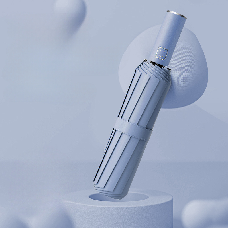 Paraplu Volautomatisch Heren Zakelijk Dubbel gebruik Opvouwbaar Zonwering Zonnescherm Reclameparaplu Parasol Paraplu: Bordeaux