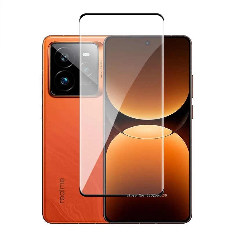 Vidrio templado 6 en 1 para Realme GT 7 Pro, película de lente, Protector de pantalla de cubierta completa curvada 3D para Realme GT7 Pro, película templada