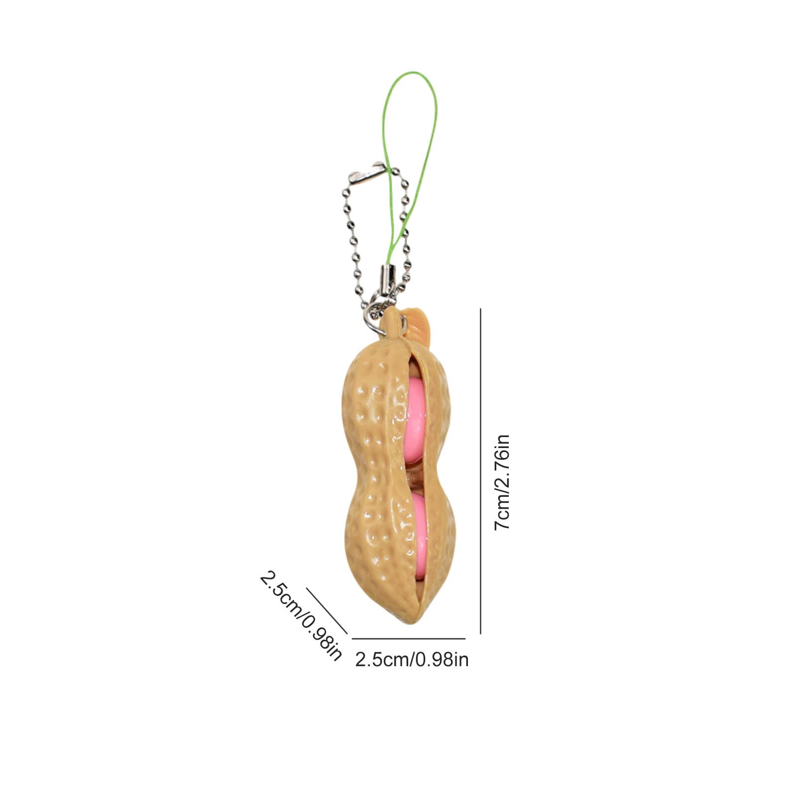 Zappeln Spielzeug Erdnuss betonen Linderung Schlüsselbund Tasche Handtasche Anhänger