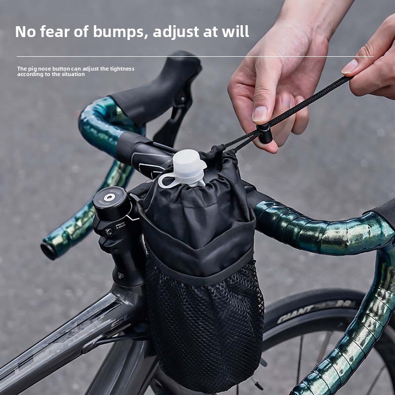 ESLNF Bike Bottle Holder Cycling Water Bottle Carrier Pouch Insulated Kettle MTB Road Bicycle Handlebar Bag Accessories
