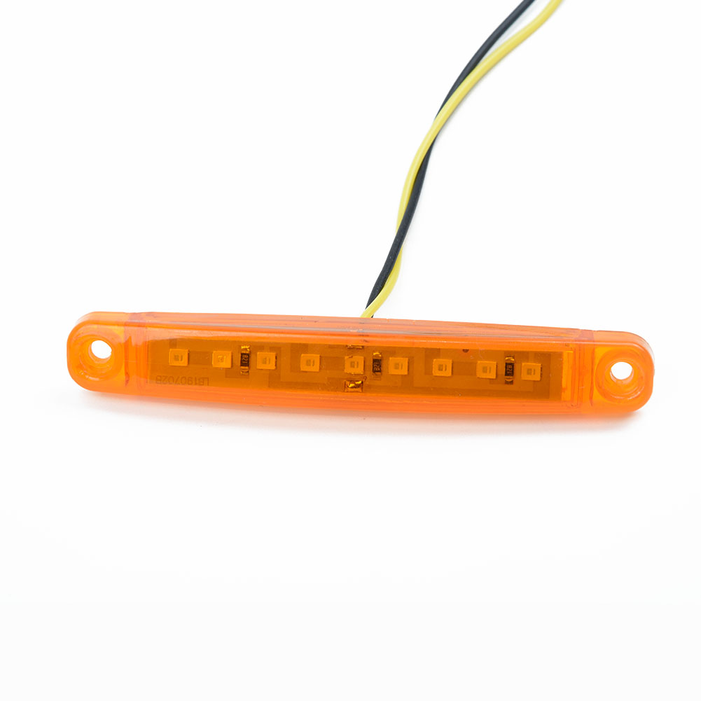 Luz LED de 20 piezas para camiones, luces de posición lateral para autobús o coche, iluminación ámbar impermeable, reemplazos de lámparas de señal de 24V