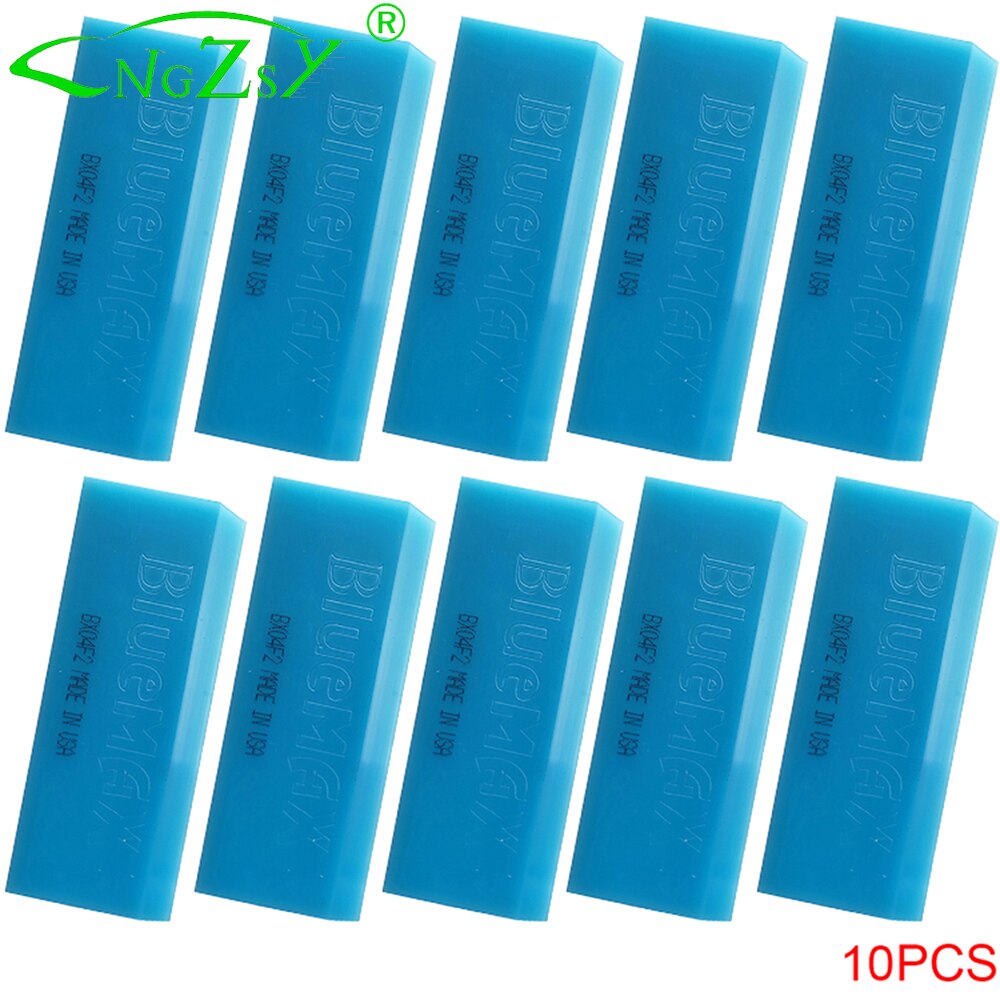 10 stücke BLUEMAX Gummi Streifen Klinge Griff Rakel Auto Eis Schaber Reinigung Werkzeug Schnee Schaufel Glas Wasser Wischer Fenster Tönung wrap: 10pcs 90 durometer