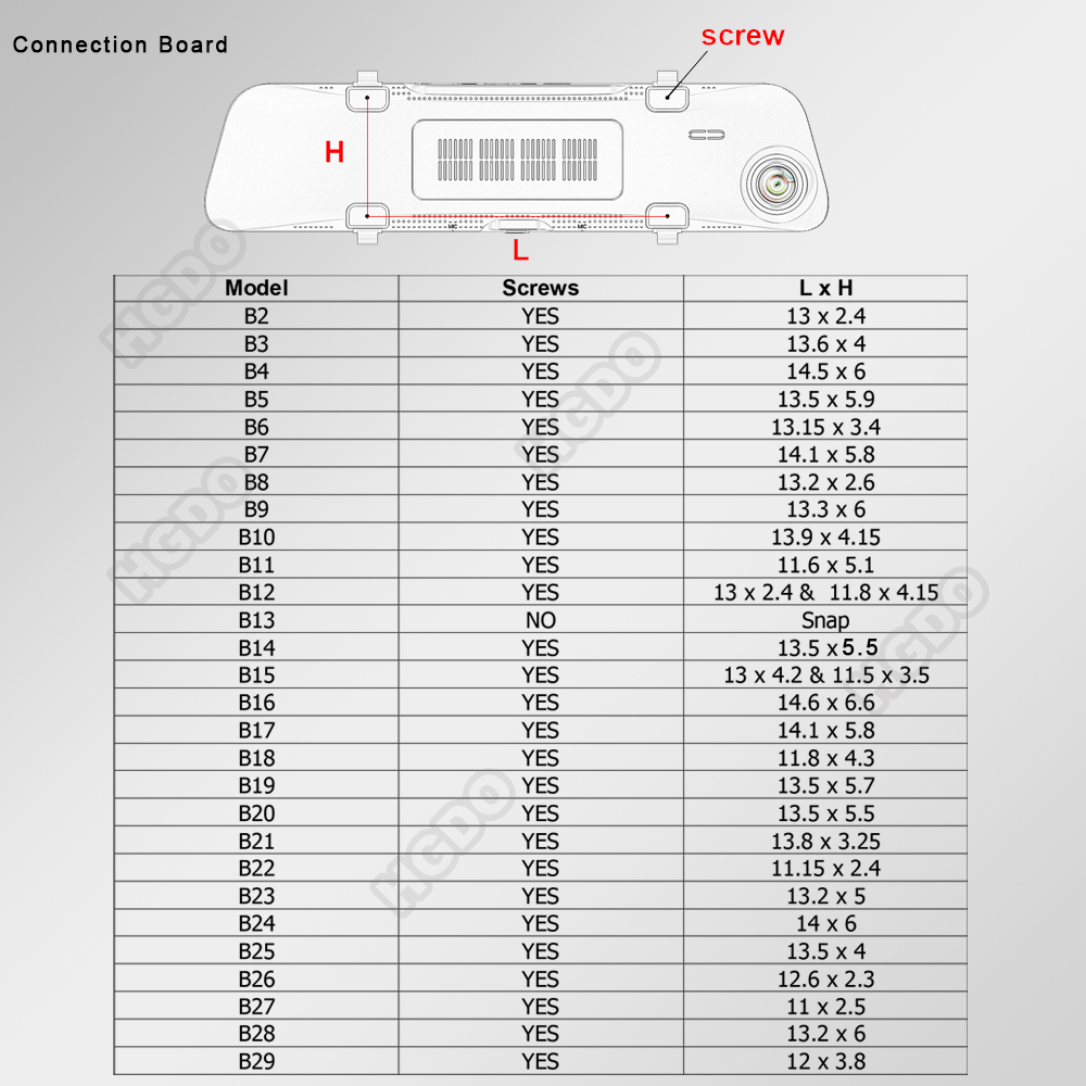 HGDO Halterung für Auto DVR Rückspiegel DVR Halterungen Halfter Auto GPS Video Recorder metall Halterung Bindestrich Nocken