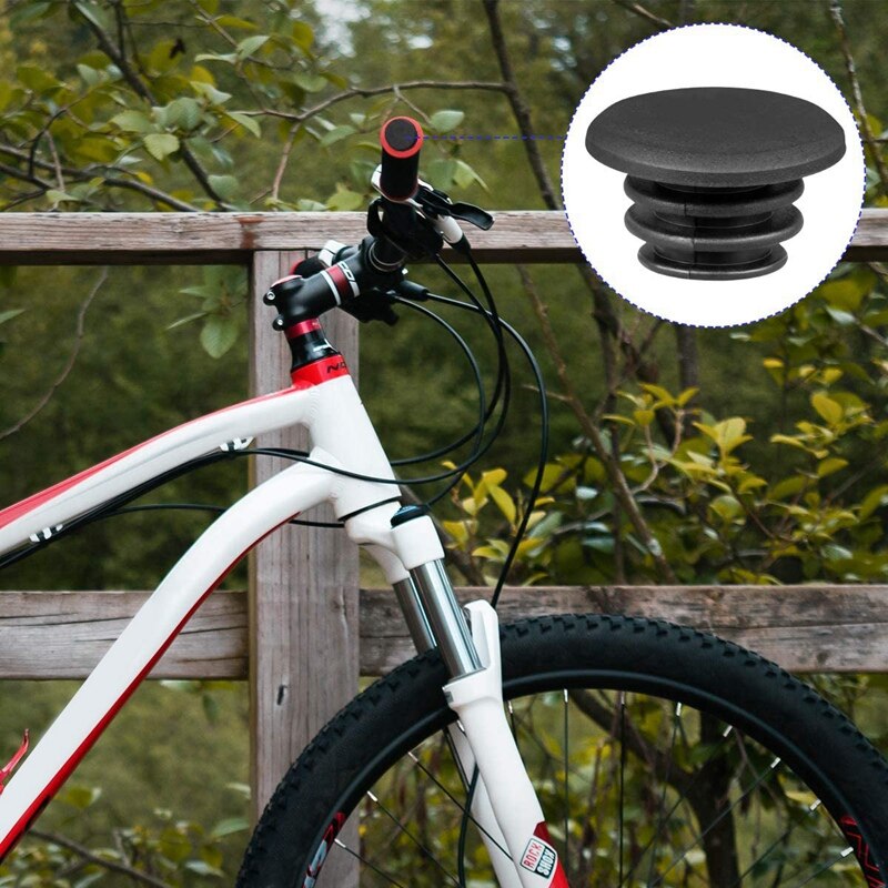 Amindz 20 Stuks Fietsstuurdoppen,10 Paar Kunststof Einddoppen voor Fietsen,Zwarte Stuurdoppen voor Stuureinden,Stuurdoppen voor de Meeste