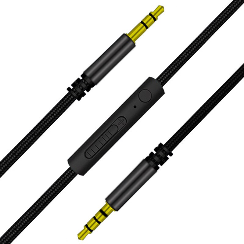 1.2M 3.5Mm Audio Kabel Mannelijk Naar 3.5Mm Speaker Mannelijke Jack Cord Stereo Audio Aux Kabel C Auxiliary audio Voor Pc Auto Luidspreker Met Microfoon