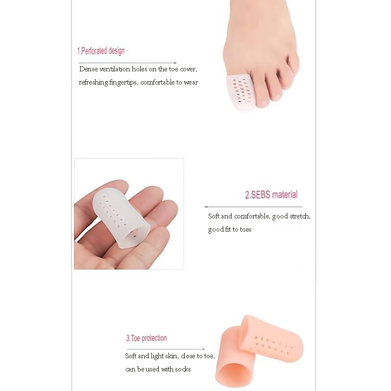 1/2/5/Paar Finger Zehenschutz Silikon Gel Abdeckkappe Schmerzlinderung Verhindert Blasen Hühneraugen Nagelwerkzeuge Fußpflege Zehenspreizer