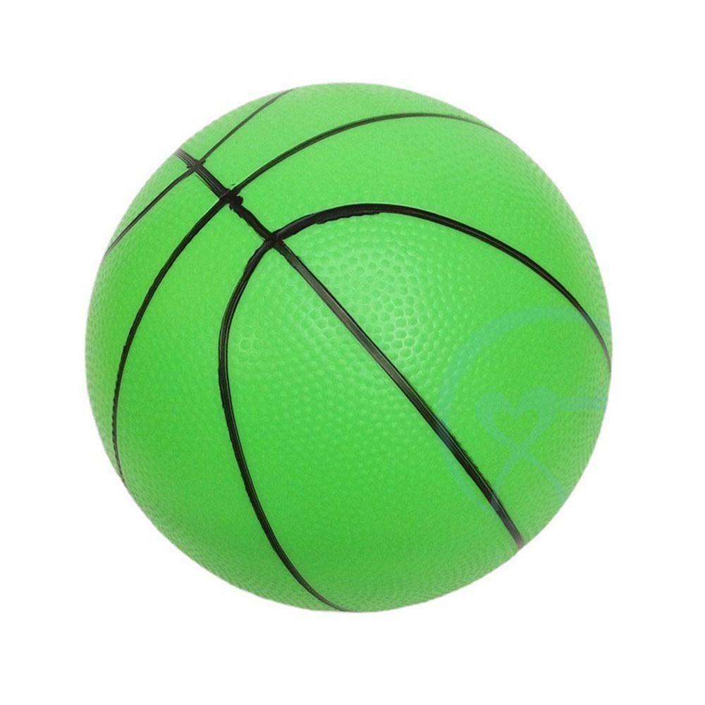 Sports Matches Training Beach Balls Rubber Inflatable Small Basketball Toy Outdoor Games Elastic Balls Kids: Blue