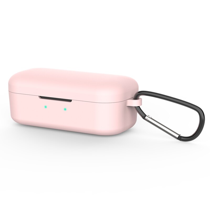FIFATA Silicone Case Cover Earphone Shell For QCY T5 Wireless Bluetooth Headphone Frame Charging Box Protective Cases For Qcy T5: Pink