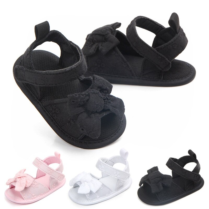 Ins Newborn Baby Girl Shoes Summer Bowknot scarpe carine bambino Casual presepe sandali per ragazze