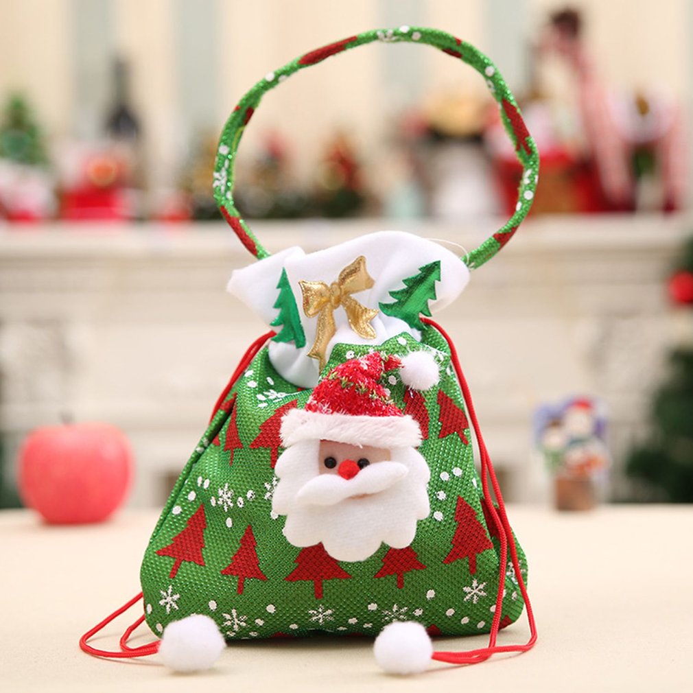 Søde juleposer slikpose julemanden snemand juletræshængninger børns juletasker: Default Title
