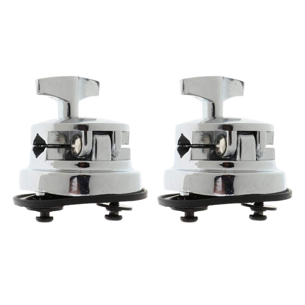 2x Zinc Alloy Drum Holder Base Plate Drum Rack Clamp Drum Tom Mount Bracket