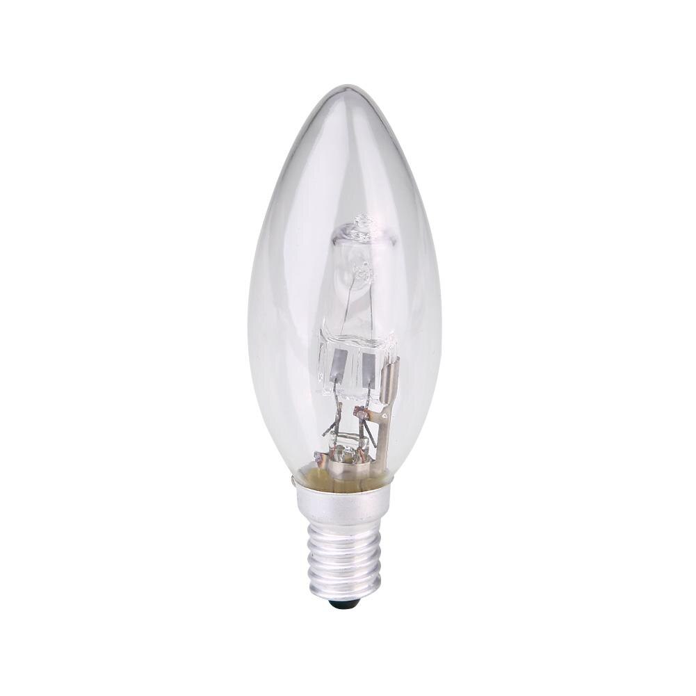 E14 halogenlampe pære stearinlys form armatur husholdningsartikler  c35 28w stearinlys formet halogen pære lys belysning