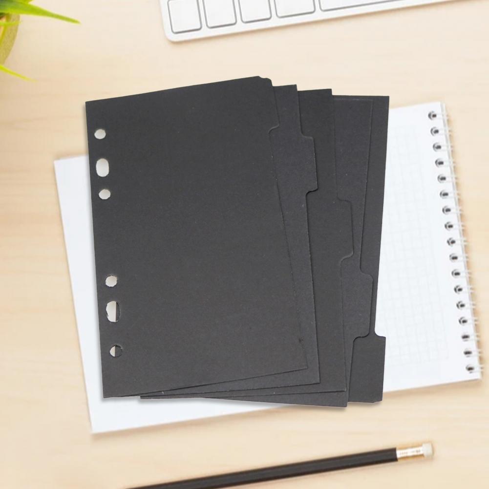 Duże 5 szt. Trwałe notatki na książki dzielniki na przedmioty przekładki na segregatory papierowe trwałe robić biura