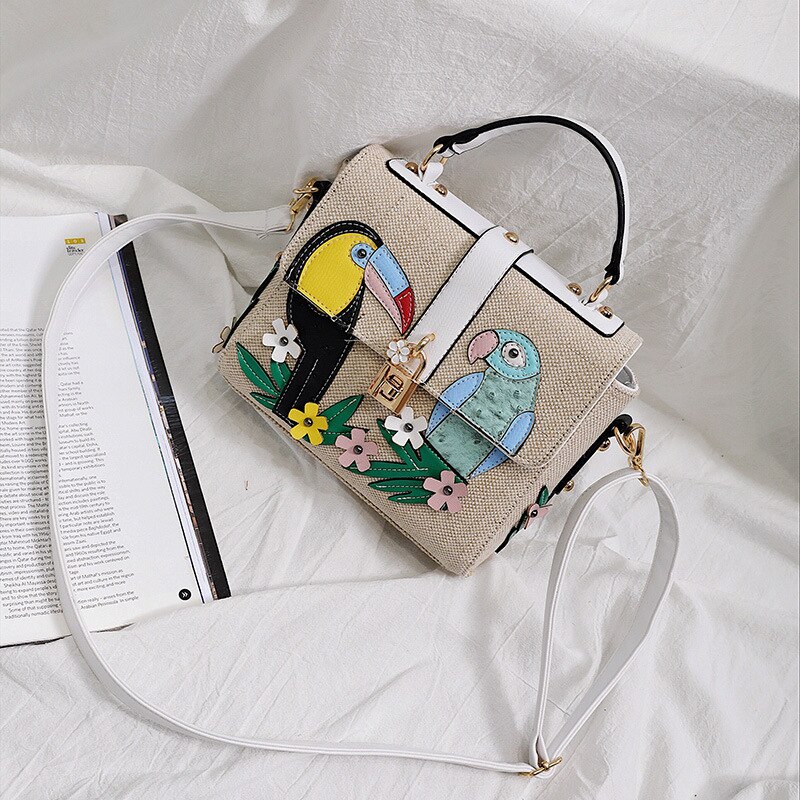 Style Embroidered Renovate Package Handbag Single Shoulder Span Woman Bag: Default Title