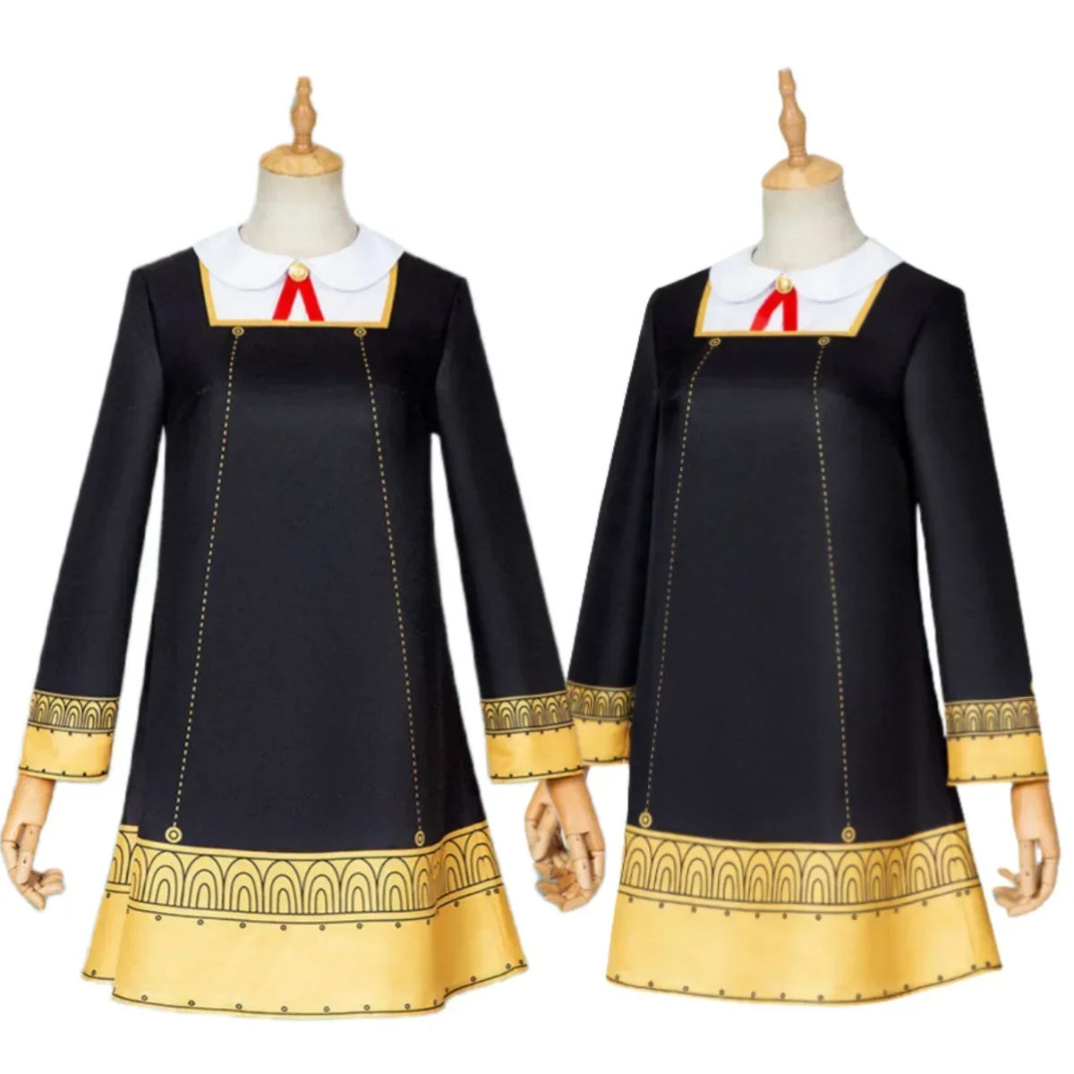 Anya Forger Cosplay Costume Anime Spy Family Toddler Childrens Clothing Anya Cospla Kawaii Black Dress Party Wig Halloween Women