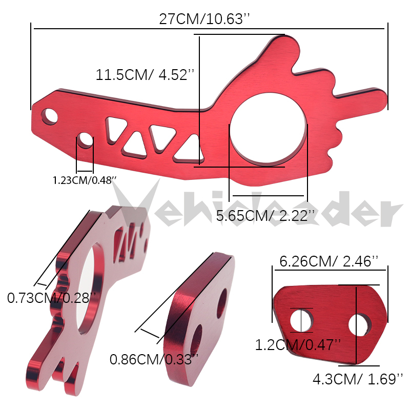 Universele Auto Achter Trekhaak Aluminium Achter Trekhaak Auto Trekband/Tow Touwen/Haak Bumper Trailer haak Trekgereedschap