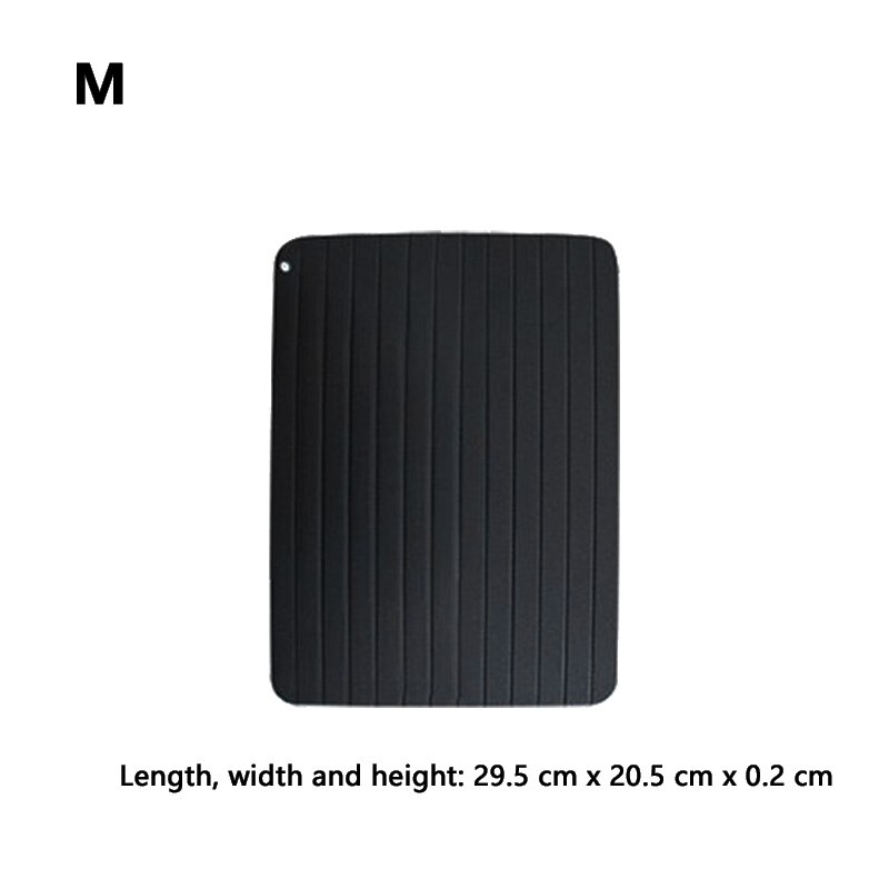 Fast Defrost Tray Aluminium Rapid Meat & Poultry Defrosting Plate Thawing Frozen Board Defrost Tray Kitchen Gadget Tool: M