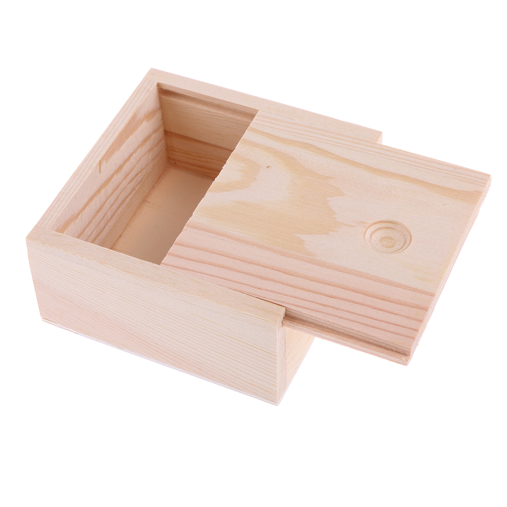 Mag Small Plain Wooden Jewellery Box Container Small Gadgets Organizer Wood for handmade soap ornaments mini bottles