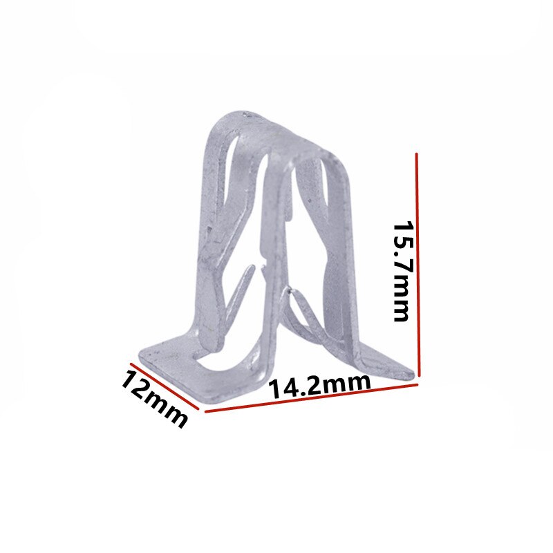 Auto U-Type Metalen Ijzeren Klem Center Console Dashboard Geluid Radio Cd Dvd Navigatie Panel Fasteners Clips Rivet Auto snap Gesp: 10Pcs D633