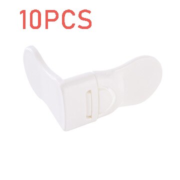 10pcs/lot Child Lock Protection Of Children Locking Doors For Children's Safety Kids Safety Plastic Protection Safety Lock: 10PCS3