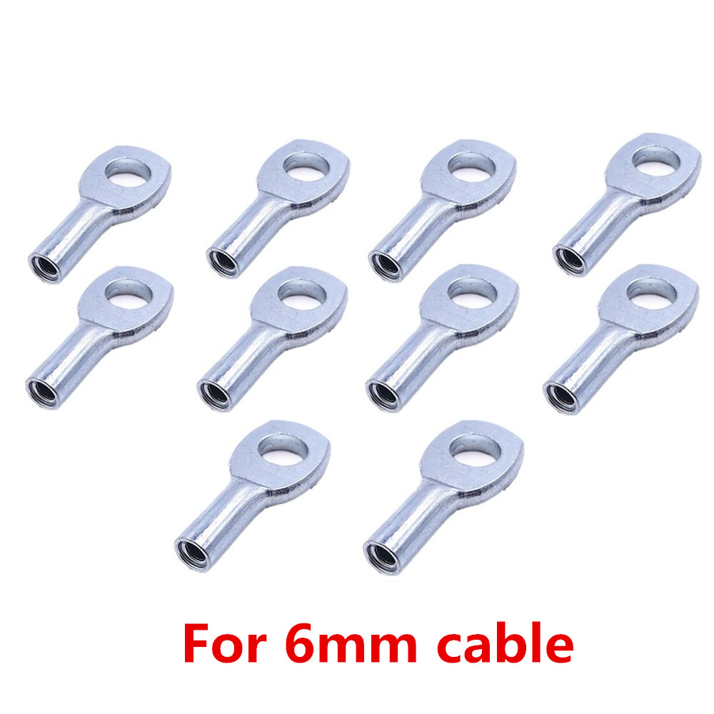 Pulley Home Gym Equipment Replacement Stopper Ball for Cable Gyms Steel Wire Accessories Joints Metal Limit Ball Hollow Screw: Set E for 6mm cable