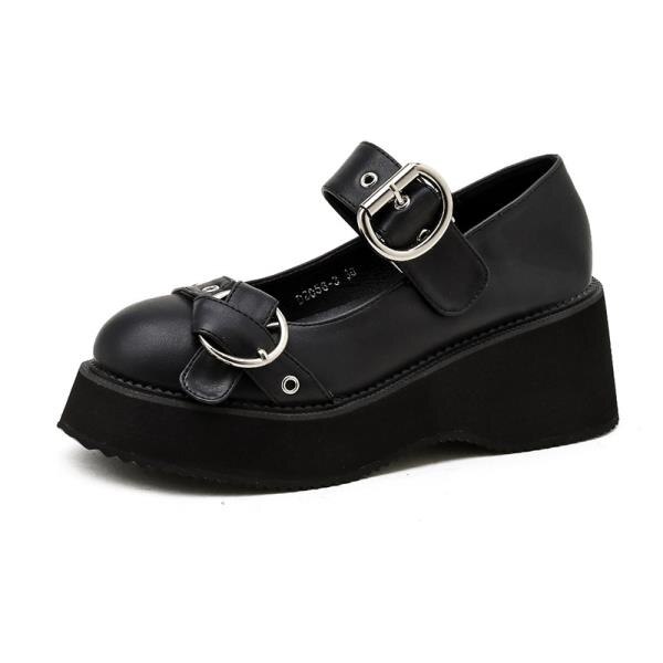 Zapatos coreanos informales Oxfords para mujer, zapatillas femeninas de punta redonda, boca poco profunda que combinan con todo, calzado plano negro para mujer, zuecos: 39