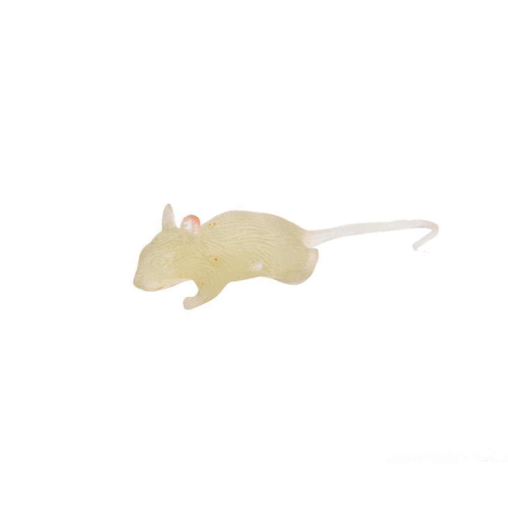 2pz 8.5 CENTIMETRI Ingannevole Della Novità scherzo Del Giocattolo di Plastica Finto Realistico topo scherzo Trucco Spaventoso per Adulti per Bambini di Halloween Giocattolo: bianca