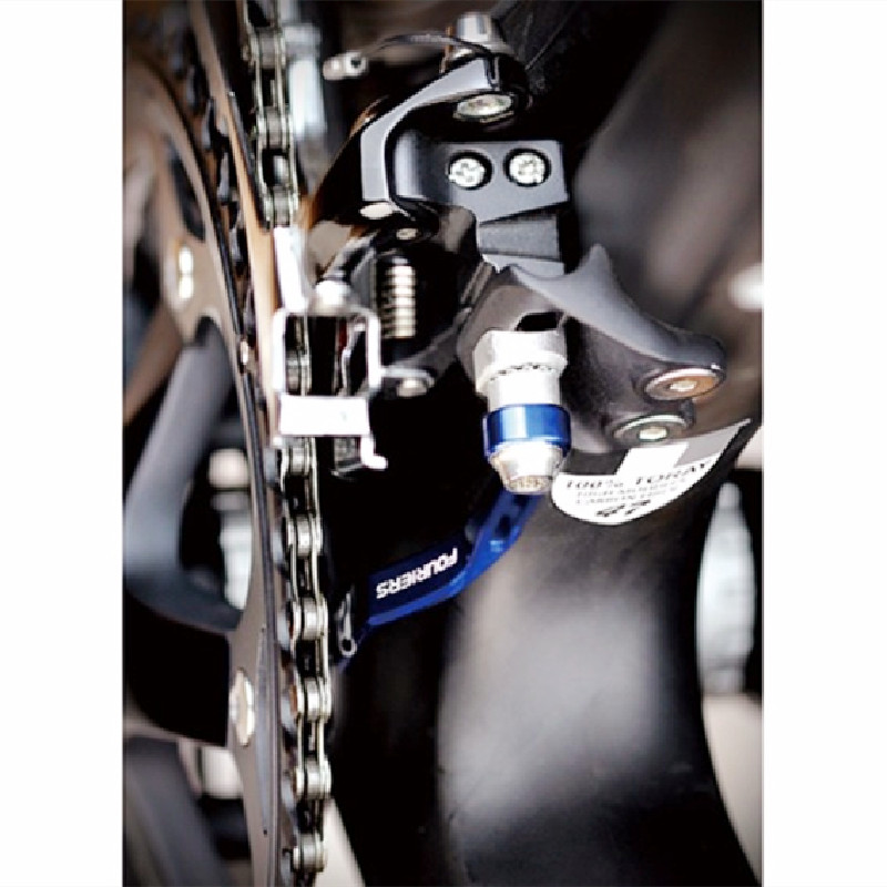 Fouriers STRAßE Fahrrad Kette Wächter Aluminium kette Fänger zu schützen Reichweite runde Oval 39 t-53 t 34t -50t
