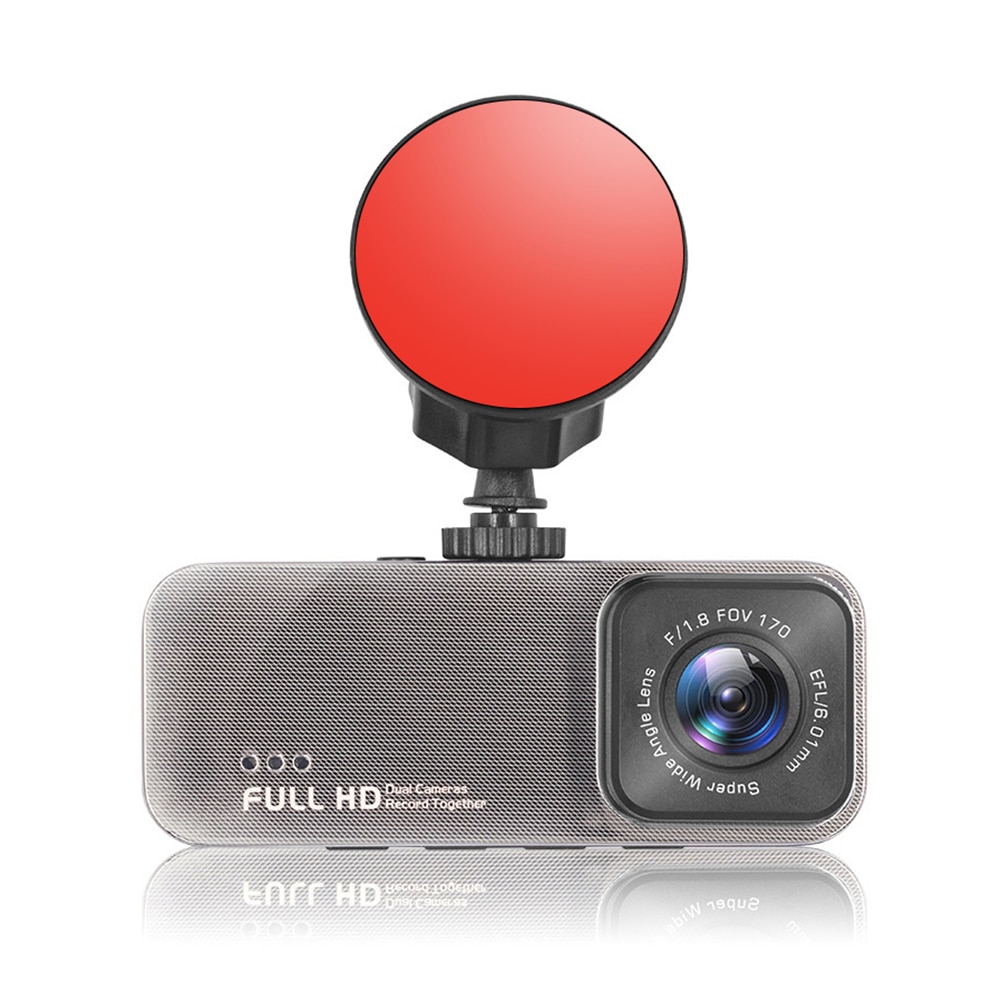 Camera met dubbele lens videorecorder apparaat full hd lusopname sensor dashcam registrar nachtzicht gadgets