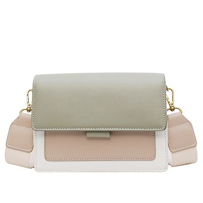 Kvinder læder crossbody tasker til kvinder rejse håndtaske simpel skulder messenger taske dame cross body taske: Grøn