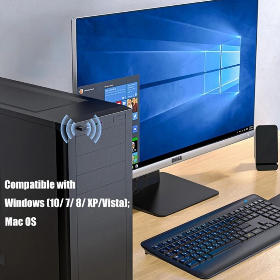 150Mbps USB WiFi Bluetooth Adapter 2 in 1 Dongle Dual Band USB Wifi Adapter USB BT Adapter Wireless Network Card For PC