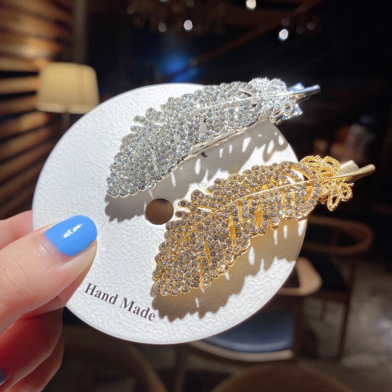 Luxe kristallen haarspelden vintage legering geometrische pony clips gouden haarspeld bruiloft haar sieraden accessoires minnaar ins hoofddeksels