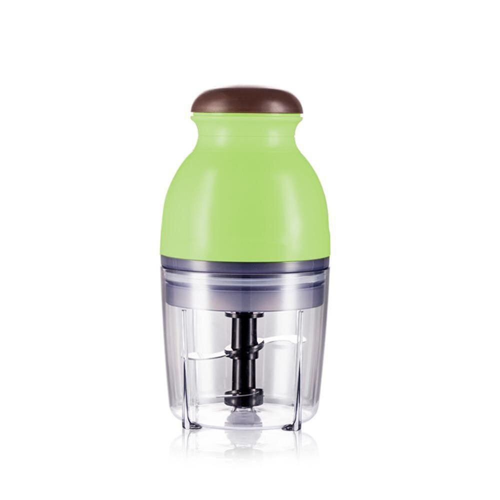 Automatic Powerful EU/US Plug Mini Electric Meat Grinder Food Fruit Vegetable Processor Chopper Blender F0O2: green / EU