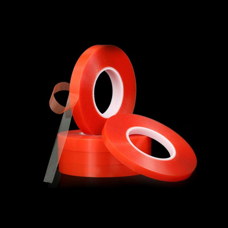 12mm Red Double Sided Adhesive Sticky Tape Easy Lift Super Strong EXTRA LONG 50m - View #14
